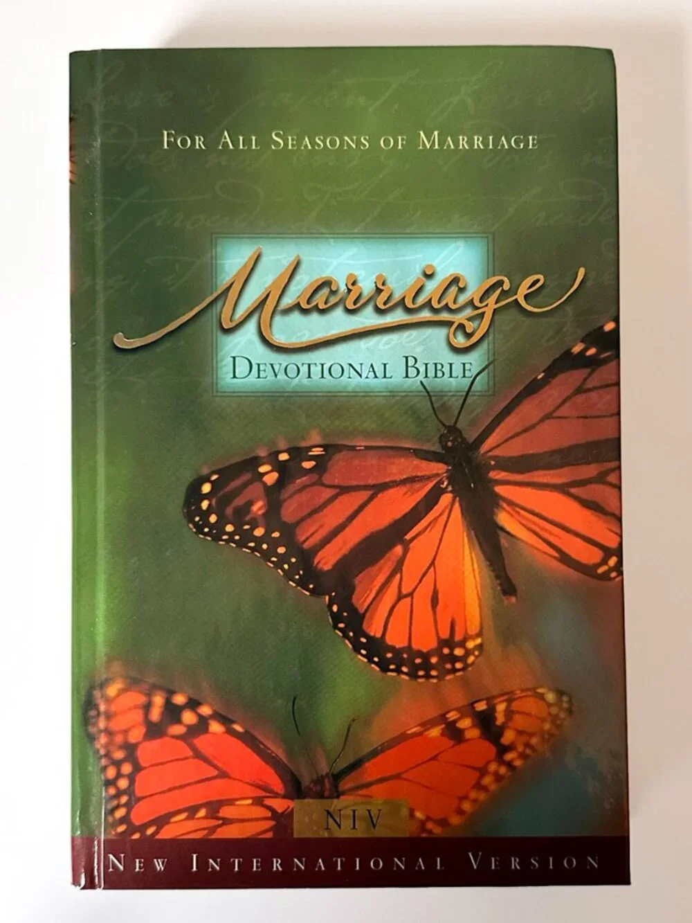 Marriage Devotional Bible NIV Hardcover Couples Daily Devotions Zondervan 2000